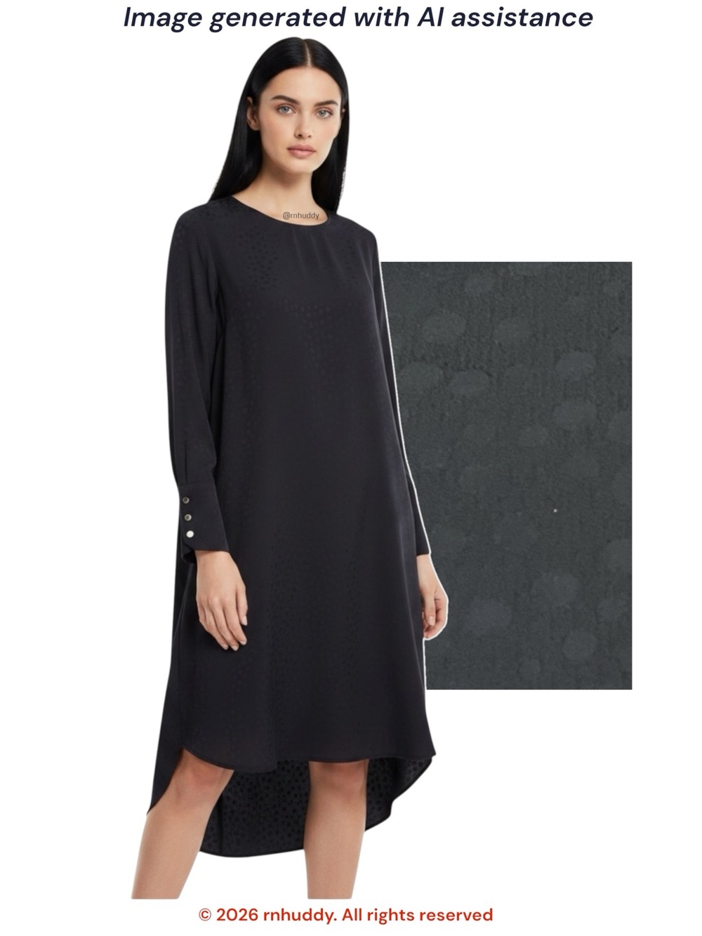 Zara S navy jacquard tunic dress